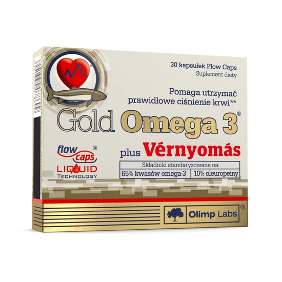 Gold Omega 3 plus - Vérnyomás - Olívalevél Vérnyomásegyensúly (30)